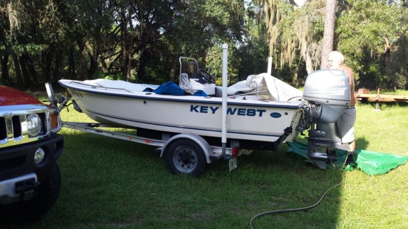 2003 key west outboard boat and motor