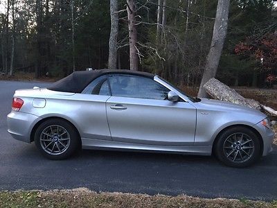 BMW : 1-Series 2011 bmw 1 series 128 i convertible silver low mileage