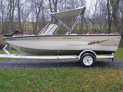 crestliner 1750 fishing boat wi th trailer