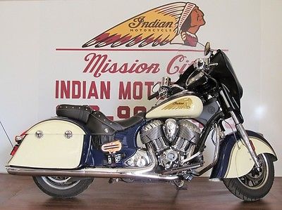 Harley-Davidson : Touring 2015 indian chieftain springfield blue ivory cream extras