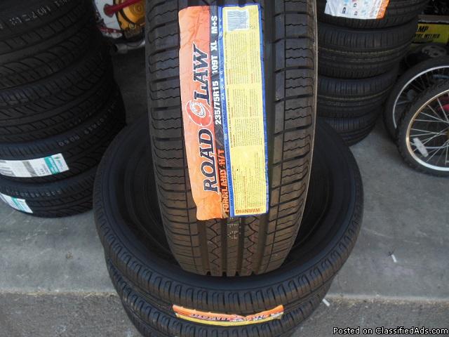 TIRES 195-50-15 NEW, 0