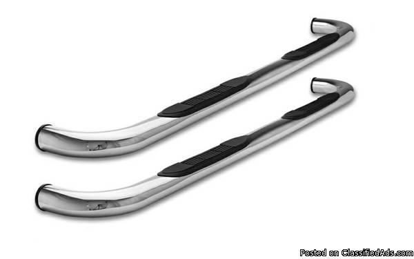 Stainless Steel Nerf Bars, Round Tube Side Bar Runningboards
