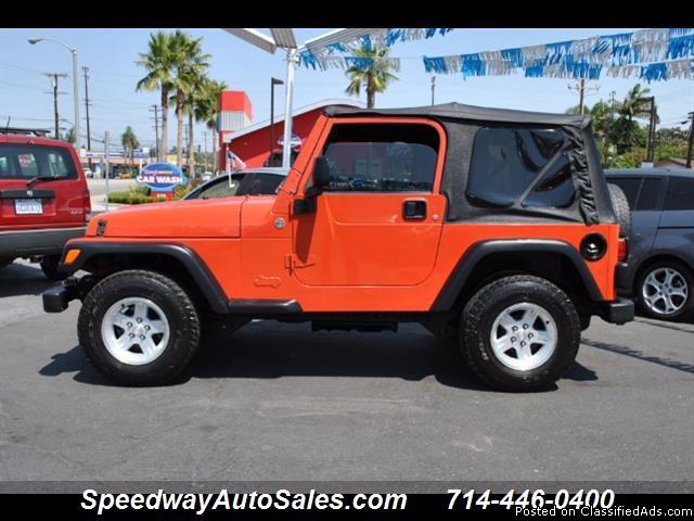 Used cars near me 2005 Jeep Wrangler Sport, Clean Carfax, Full doors, For sale...