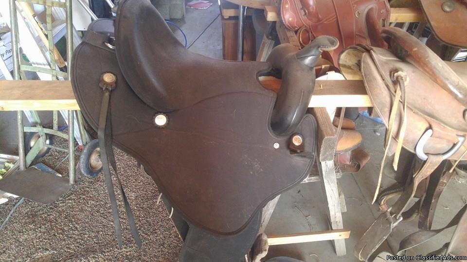 Various tac and saddles for sale, 2