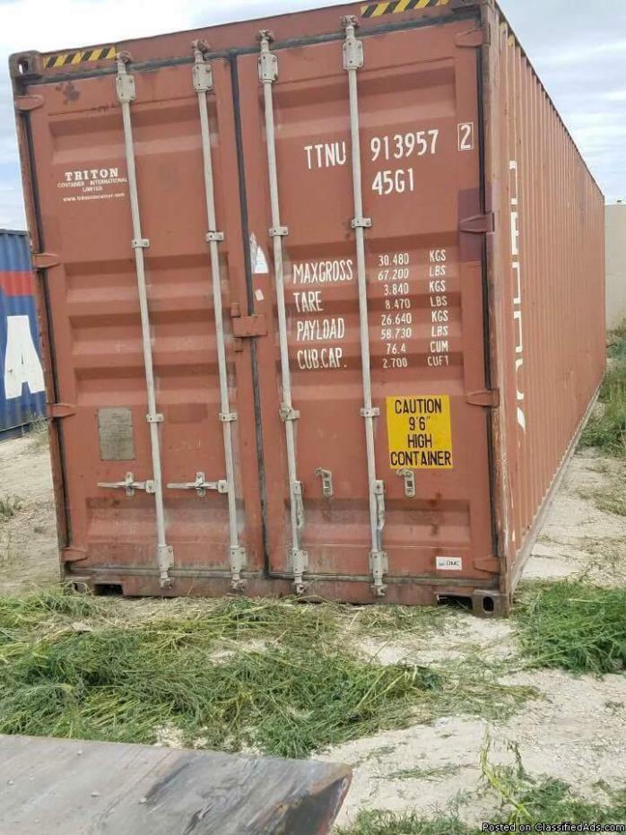 40' HC Cargo Worthy Containers