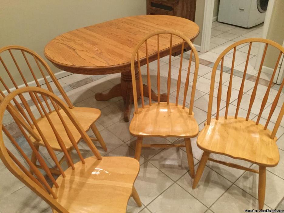 Kitchen table and chairs, 1