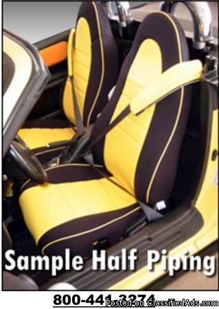 Jeep Wrangler Half Piping Seat Covers - 76-90 High Back, 0