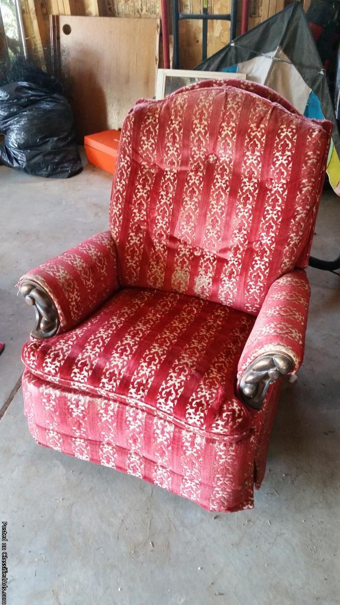 Antique Red Rocking Chair in Great Condition