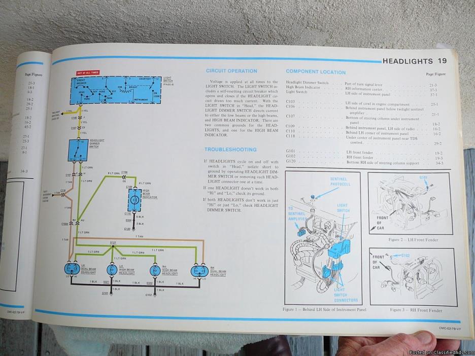 1979   CADILLAC  ELDORADO  Electrical  Troubleshoot  Manual, 2