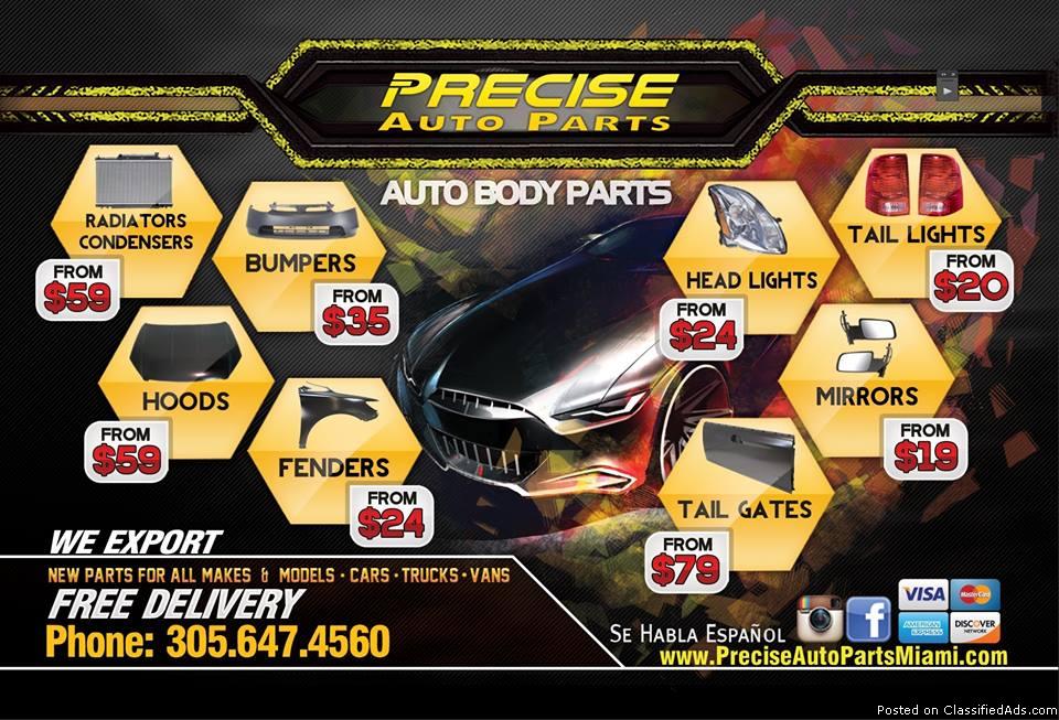 All Type of Auto Body Parts New
