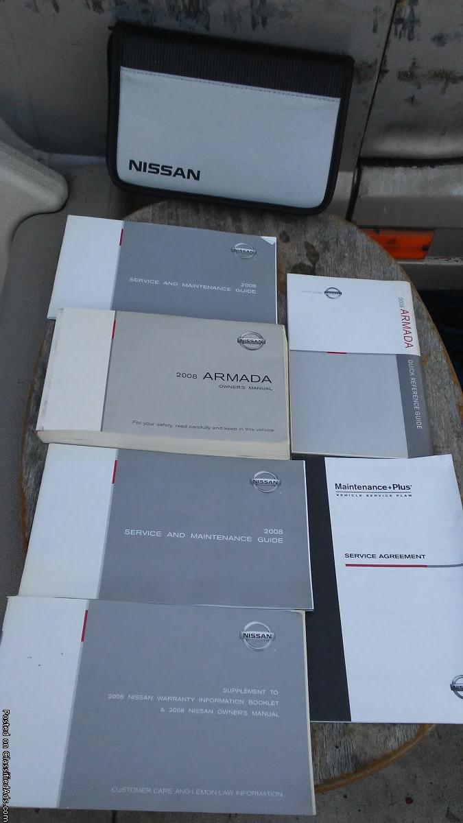 2008 nissan armada car manual, 0