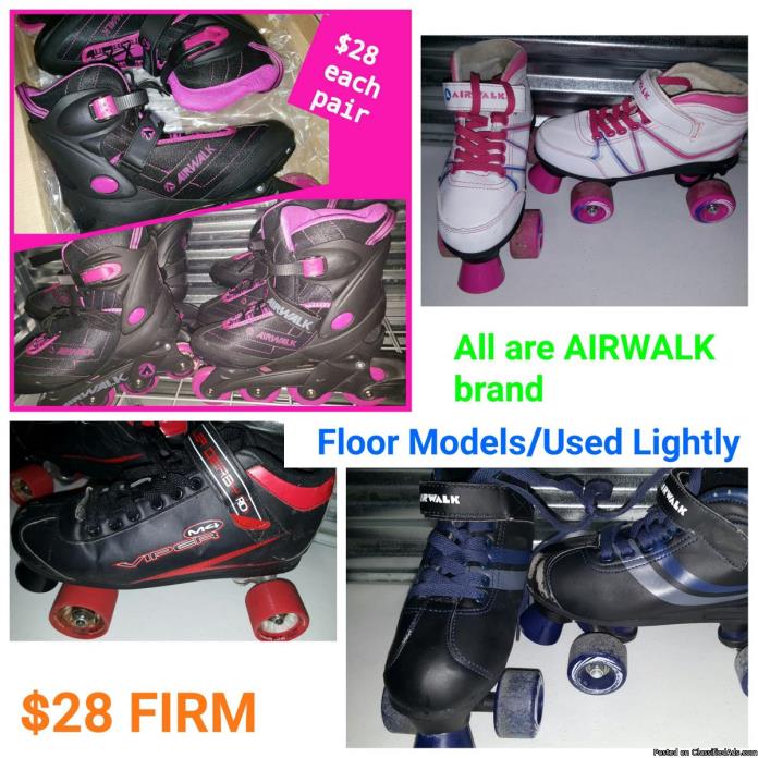 Roller Skates!!! & Roller Blades!!! FLOOR MODELS/USED LIGHTLY