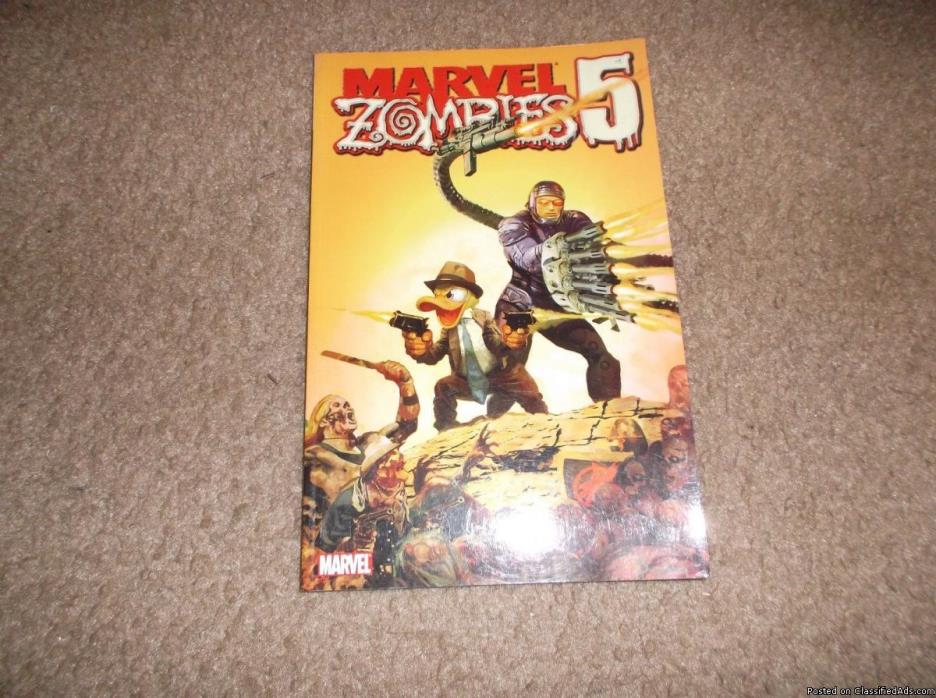MARVEL ZOMBIES 5 TRADE PAPERBACK * 2011 * MINT * Howard The Duck & Machine Man!!