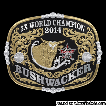 Collector's Edition Bushwacker 3X World Champion Buckle