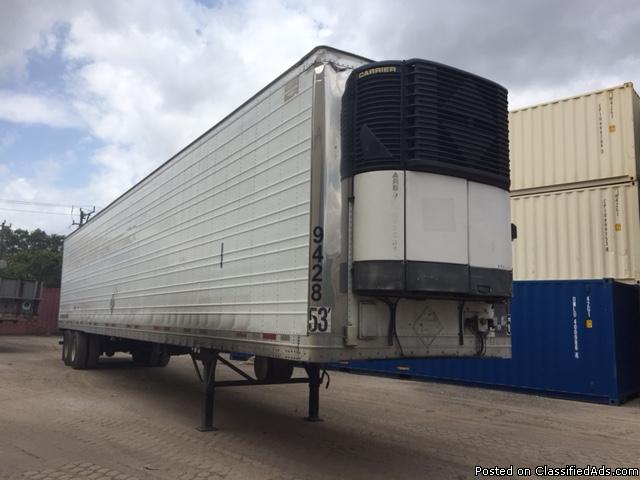 53' Reefer Trailer with Carrier Machinery for Sale!