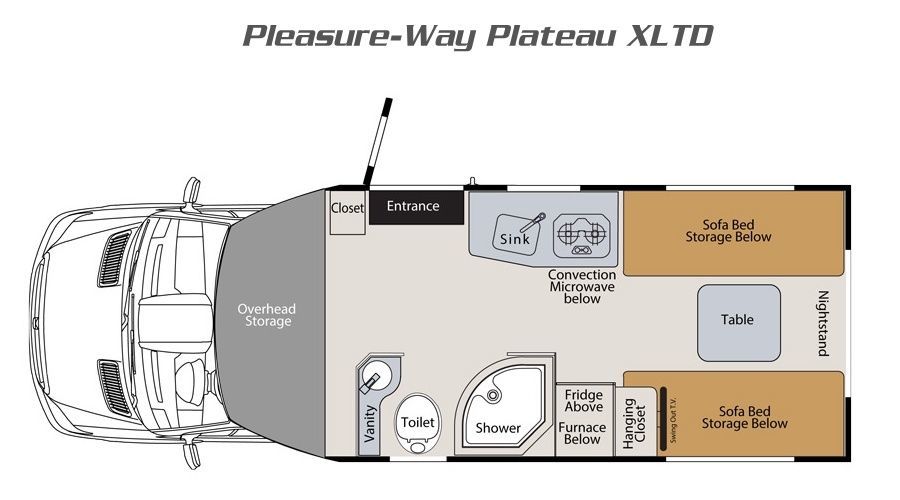 2017 Pleasure Way Plateau XLTD 3500MB3.0L