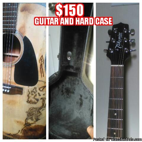 $150 for guitar and hard case