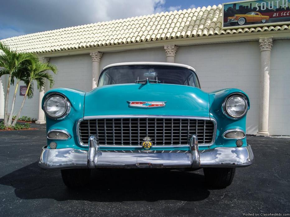 1955 Chevrolet Blue / White stock LLL_88_19LP