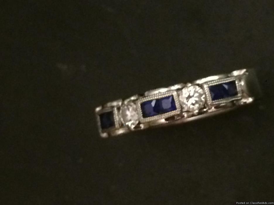 Sapphire and diamond ring, 2