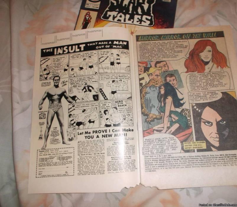 Scary Tales #2 (Oct 1975, Charlton) + # 5 As a FREE BONUS!! Ditko Art!, 2