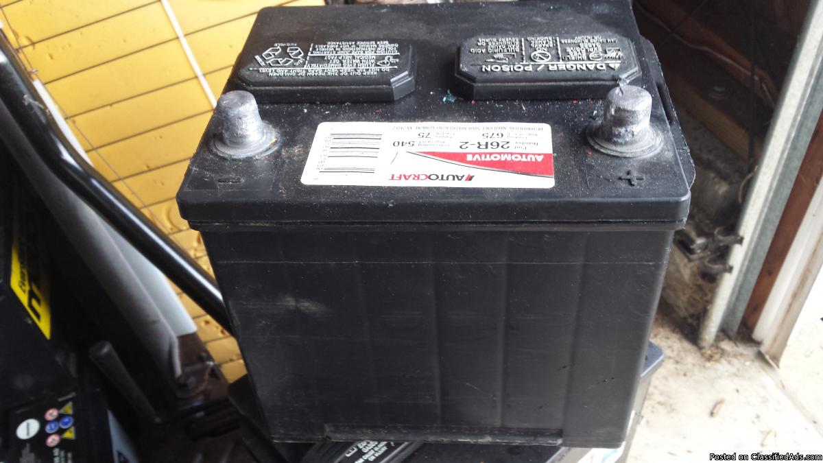 AUTO AND LIGHT TRUCK FAIRLY NEW BATTERIES, 1