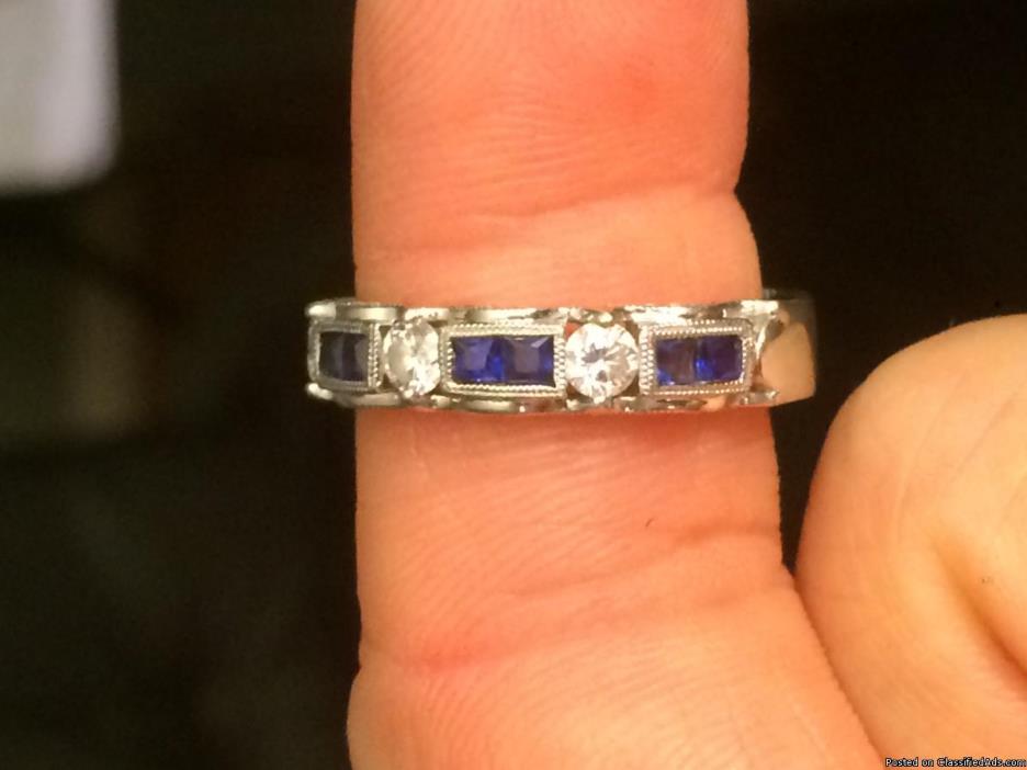 Sapphire and diamond ring, 0