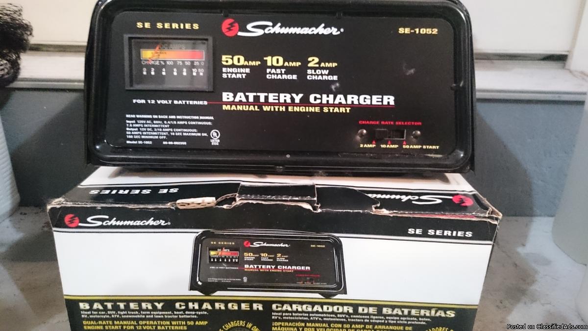 Schumacher SE-1052 50/10/2 Amp Battery Starter/Charger, 0
