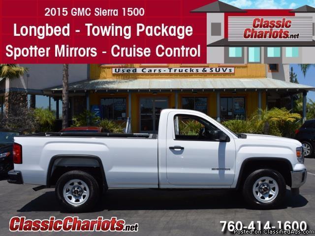 Used Truck Near Me – 2015 GMC Sierra 1500 with Longbed, Tow Package, and...