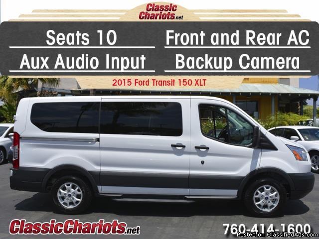 Used Passenger Van Near Me – 2015 Ford Transit 150 Wagon XLT with 10 Seats,...