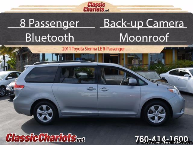 Used Family Van for Sale in Oceanside – 2011 Toyota Sienna LE 8-Passenger...