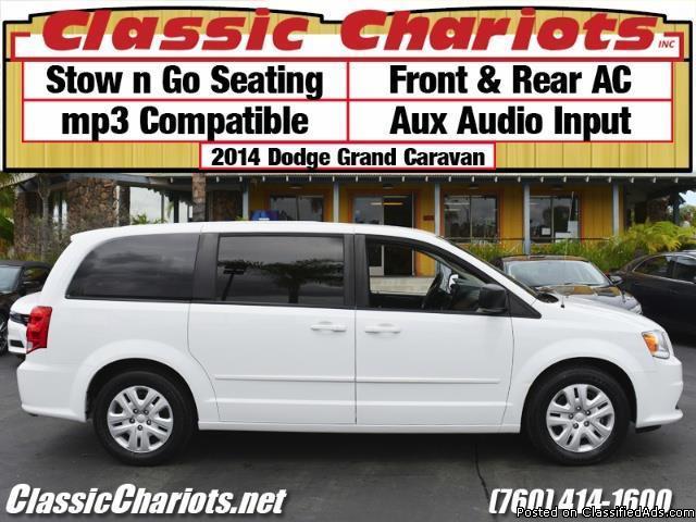 Used Family Van Near Me – 2014 Dodge Grand Caravan with Stow N Go for Sale in...