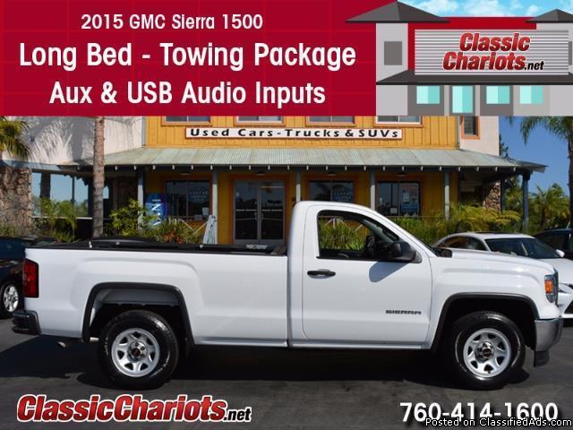 Used Truck Near Me – 2015 GMC Sierra 1500 with Long Bed, Towing Package, and...