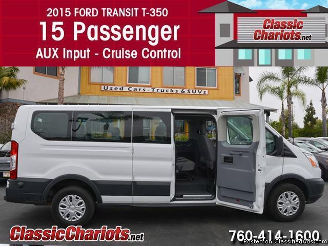 Used Passenger Van Near Me – 2015 Ford Transit Wagon 350 XLT 15 Pass with 15...
