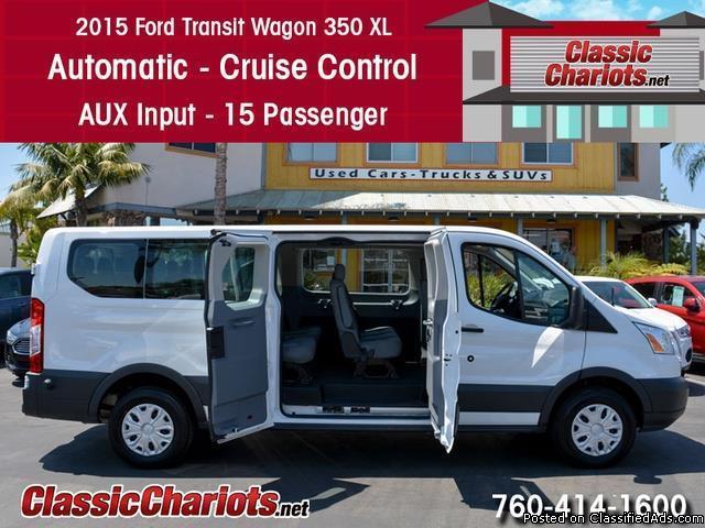 Used Passenger Van Near Me – 2015 Ford Transit 350 XLT 15 Passenger with...