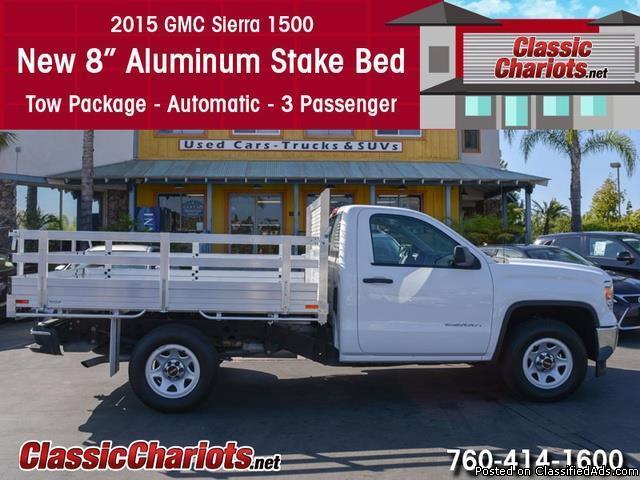 Used Car Near Me – 2015 GMC Sierra 1500 with New 8” Aluminum Stake Bed for...