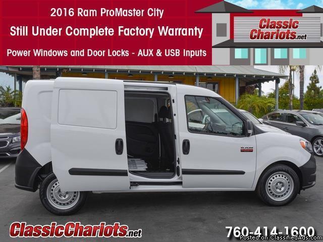 Used Commercial Vehicle Near Me – 2016 Ram ProMaster City with USB Inputs for...
