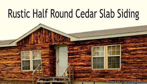 Cedar Half Round Lumber Slabs, 2