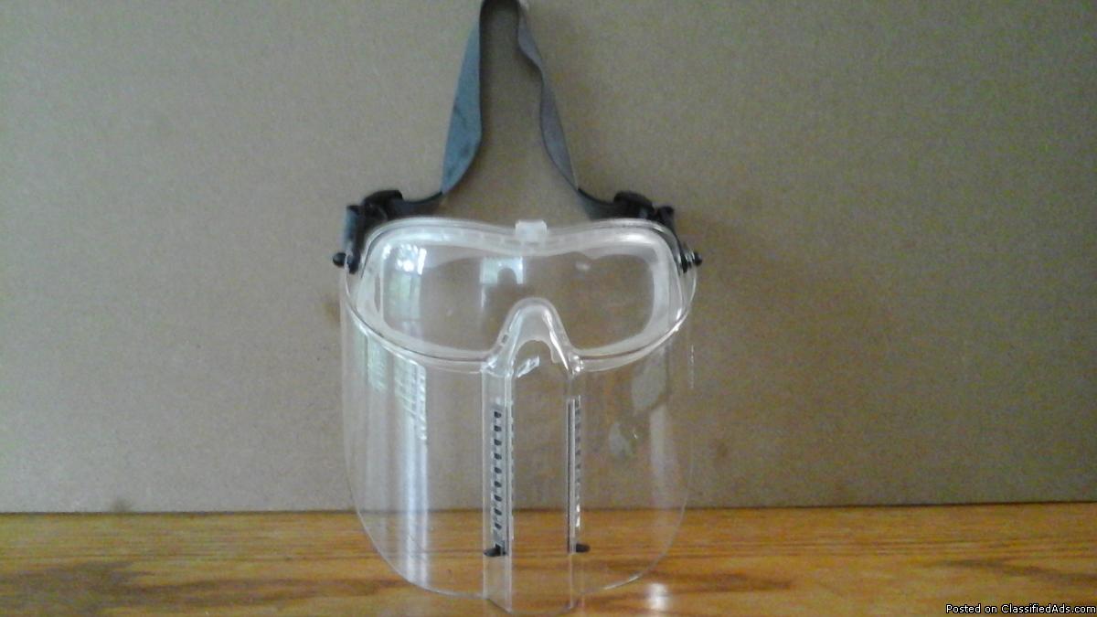 Safety Goggle and Faceshield Combo - $15, 0