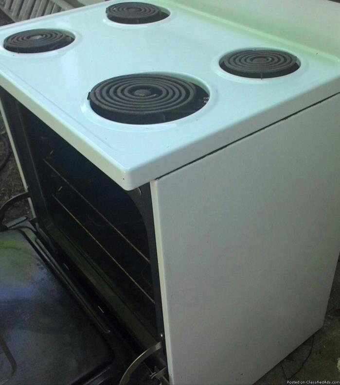 WhirlPool vented microwave & electric stove, 2