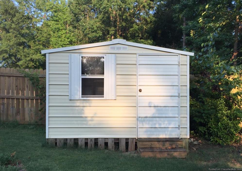 Outdoor Storage Shed 7' x 12 ' Fully Wired