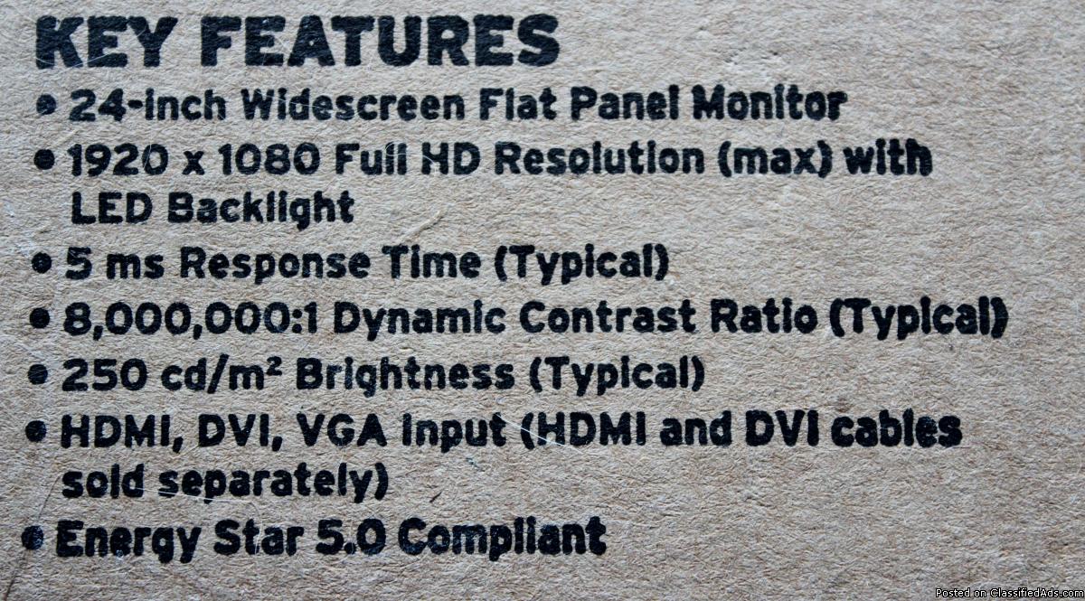 Dell ST2420L Monitor 24 inch HD, 2