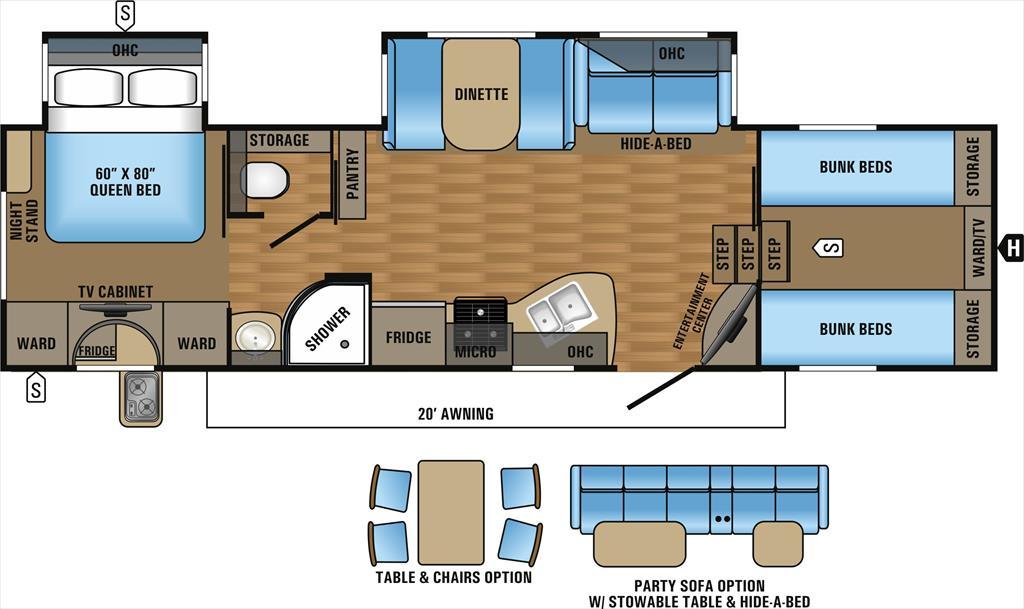 Jayco Eagle HT 29.5FBDS Quad Bunks Double Slid