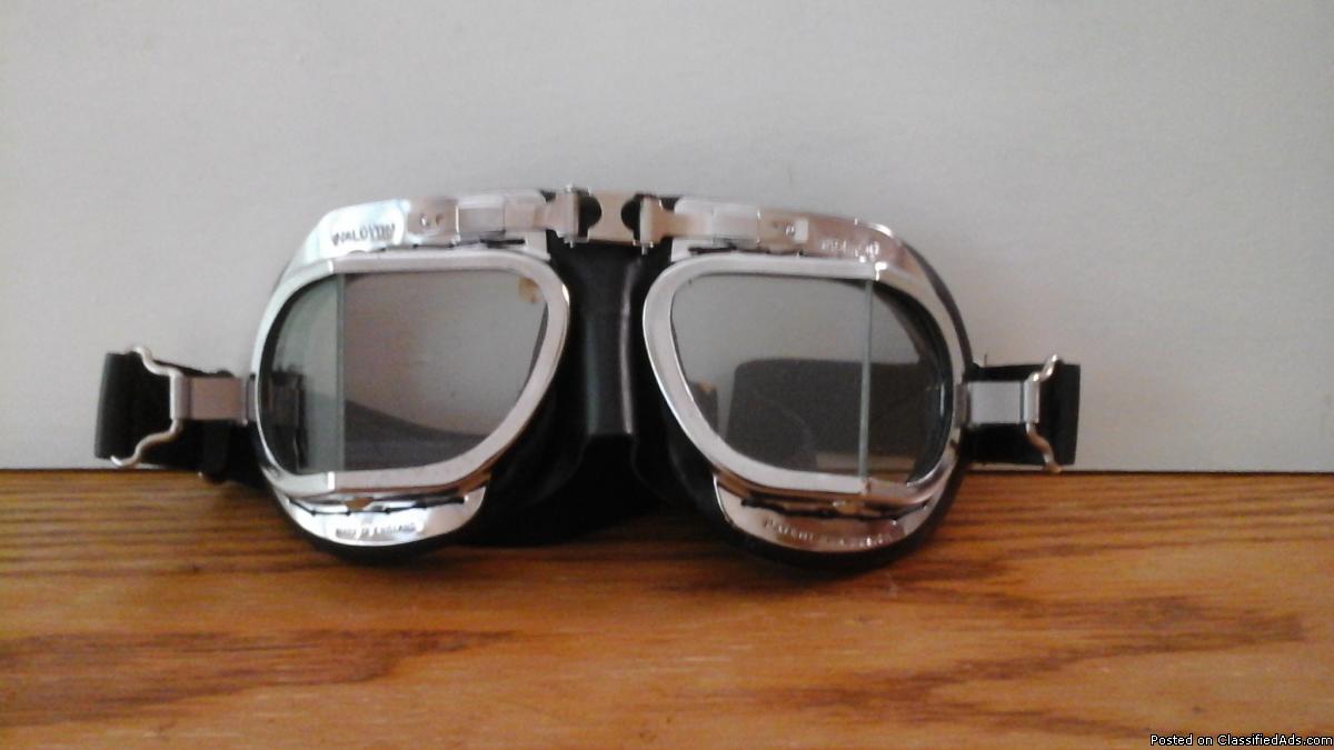 Halcyon MK 49 Leather Goggles - $75