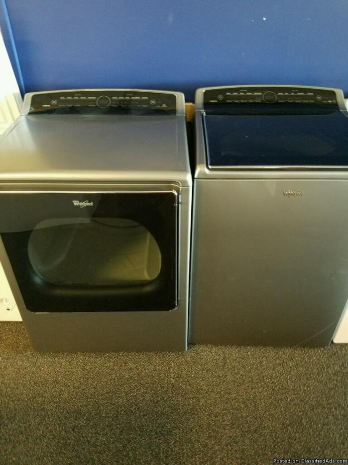 Whirlpool Cabrio Touchscreen washer and dryer, 0