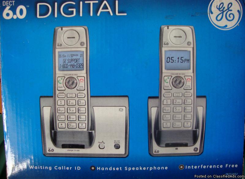 GE Phone system, 2 handset 6.0 digital., 0