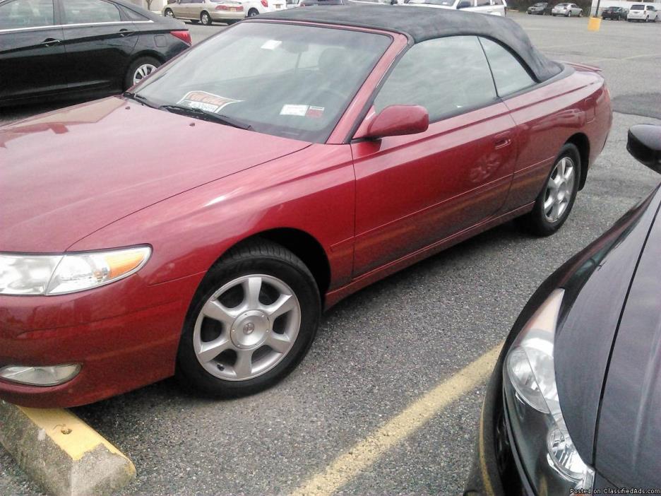 2002 Toyota Solara sle v6 Convertable