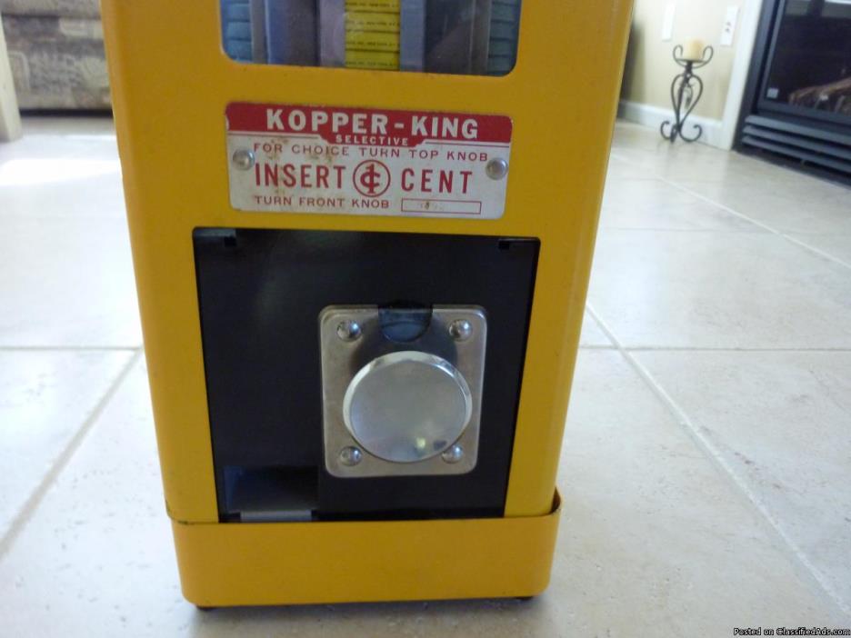 1950 Kopper King 1Cent Gum Vending Machine, 2