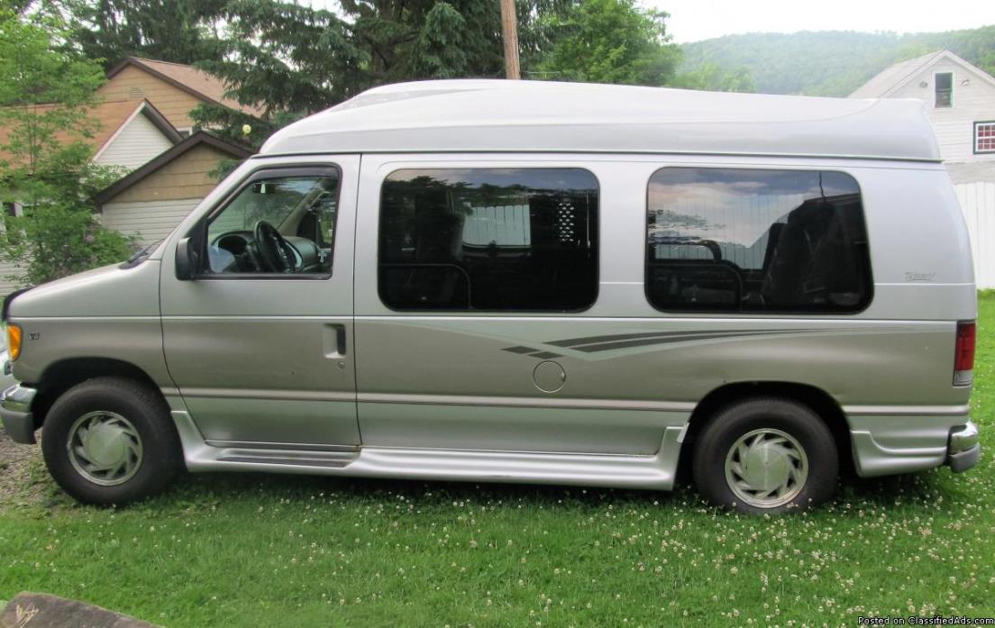 2002 E-150 Ford Van Handicapped Equipped.
