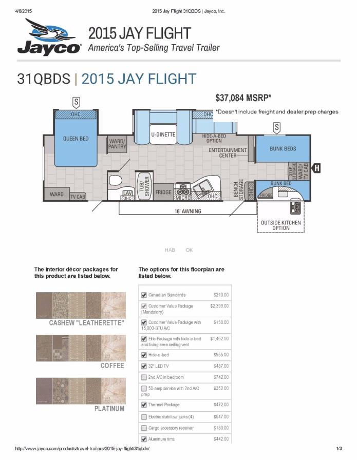 Jayco JAY FLIGHT 31QBDS