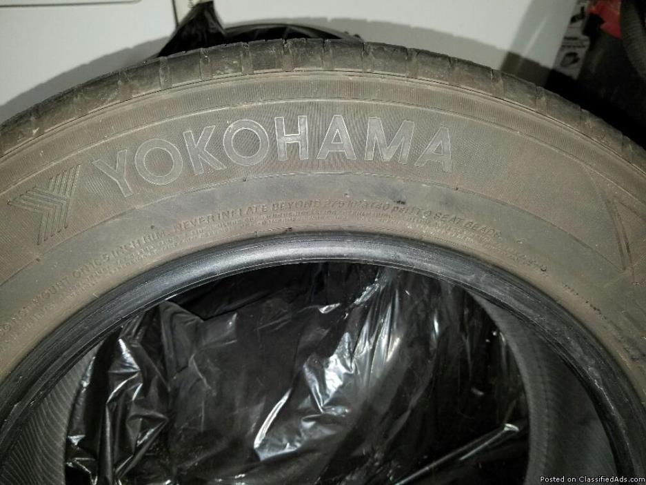 Three (3) Yokohama Used Tires from Mazda 3 - 2014 (Winchester, VA), 0